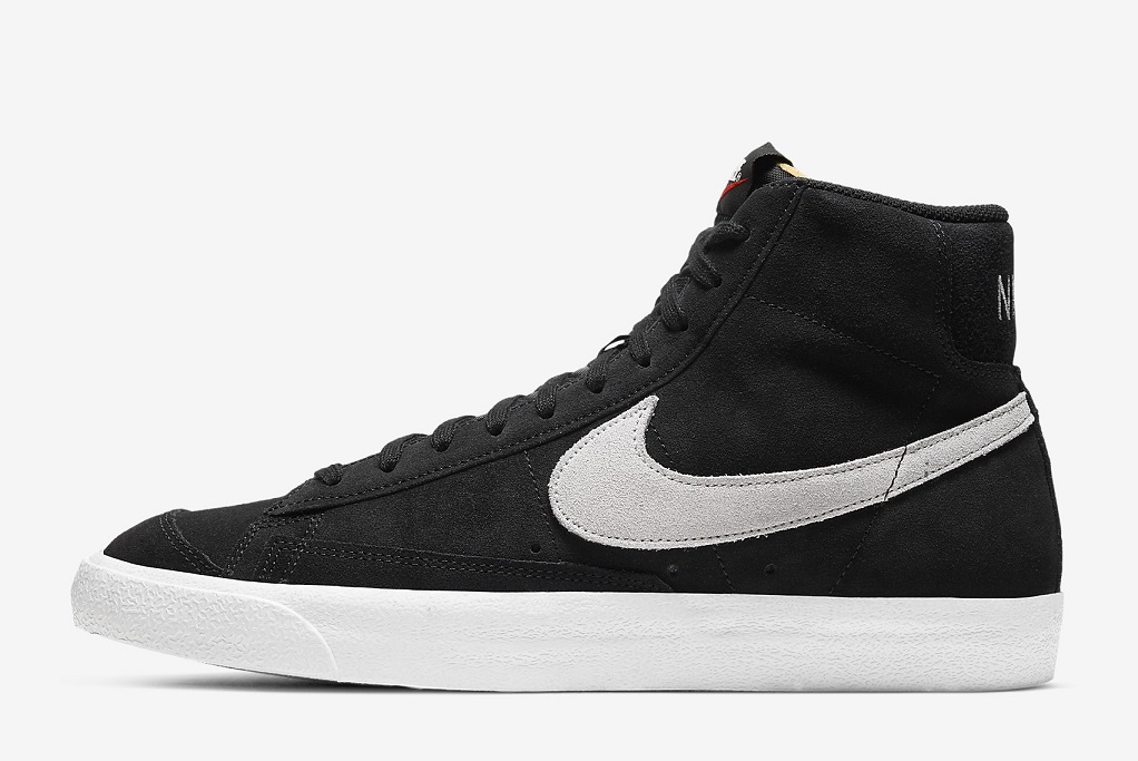 NIKE BLAZER MID 77 BLACK X WHITE LOGO - Drip Kickz