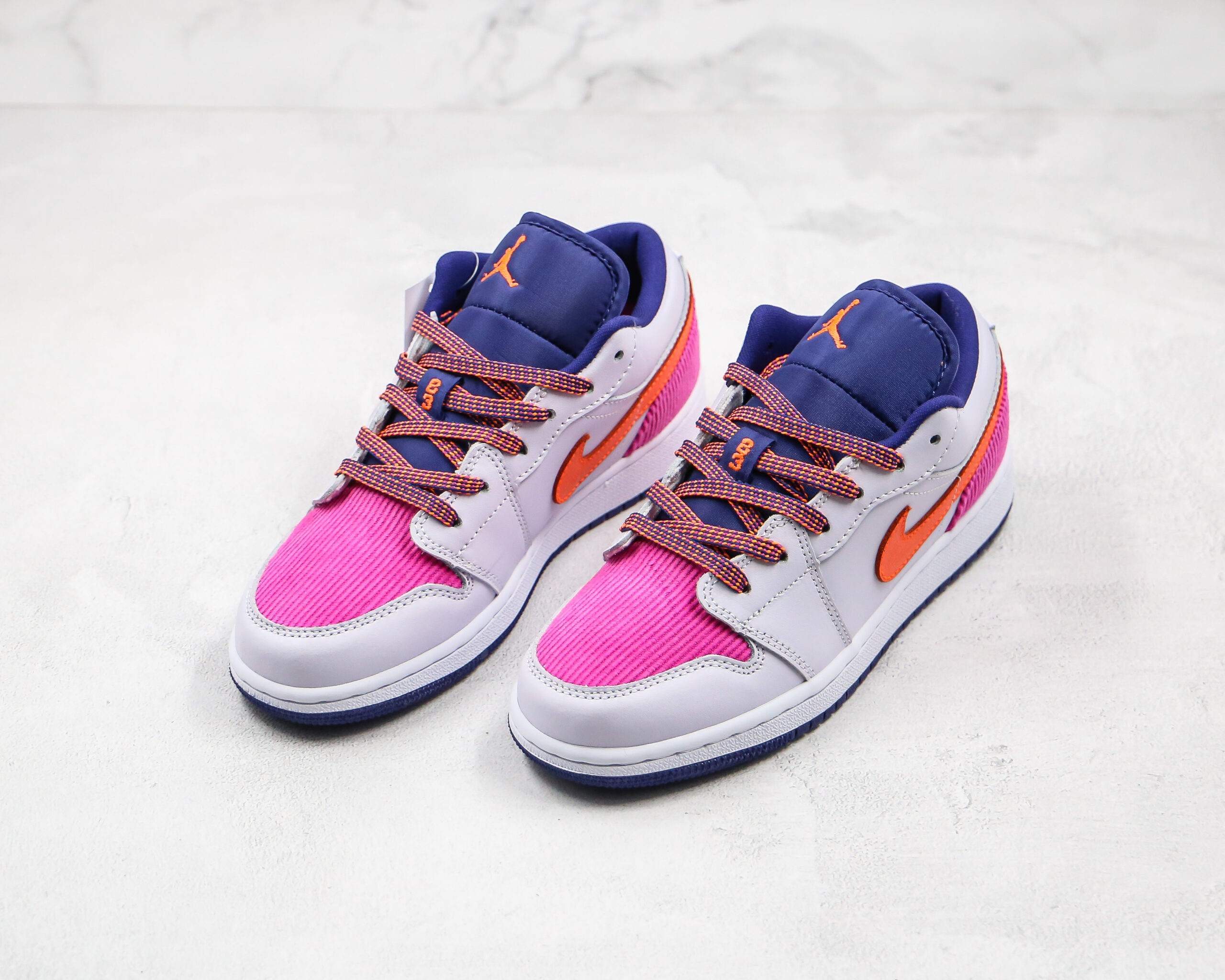 Nike Air Jordan 1 Low GS" Pink Corduroy" 2026 | Drip Kickz Nike Air Jordan 1 Low GS" Pink Corduroy" - Image 2