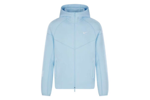 Nike NOCTA Tech Fleece Hoodie Cobalt Blue front view