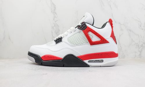 Nike Air Jordan 4 Retro Red Cement: Red sneakers with cement grey detailing, embodying timeless style and athletic heritage