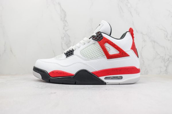 Nike Air Jordan 4 Retro Red Cement: Red sneakers with cement grey detailing, embodying timeless style and athletic heritage