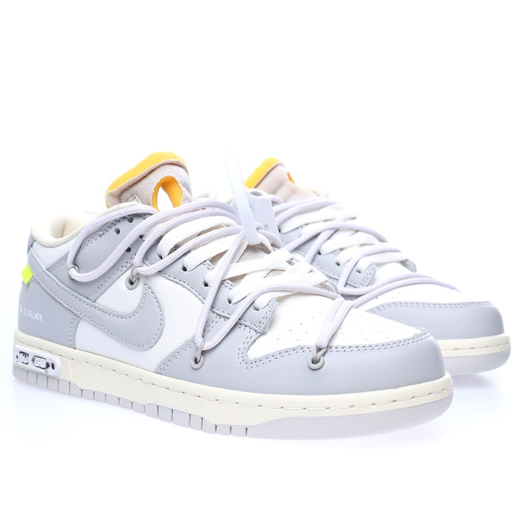 Off-White™ x Nike SB Dunk Low Lot"The 49/50"White fog gray black fluorescent yellow 2026 | Drip Kickz Off-White™ x Nike SB Dunk Low Lot"The 49/50"White fog gray black fluorescent yellow - Image 3