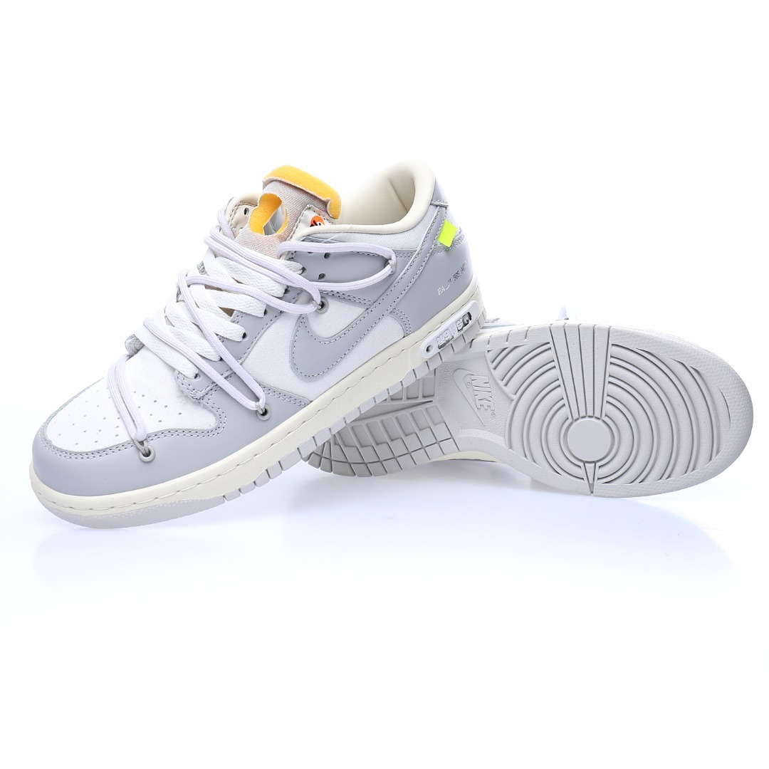 Off-White™ x Nike SB Dunk Low Lot"The 49/50"White fog gray black fluorescent yellow 2026 | Drip Kickz Off-White™ x Nike SB Dunk Low Lot"The 49/50"White fog gray black fluorescent yellow - Image 2