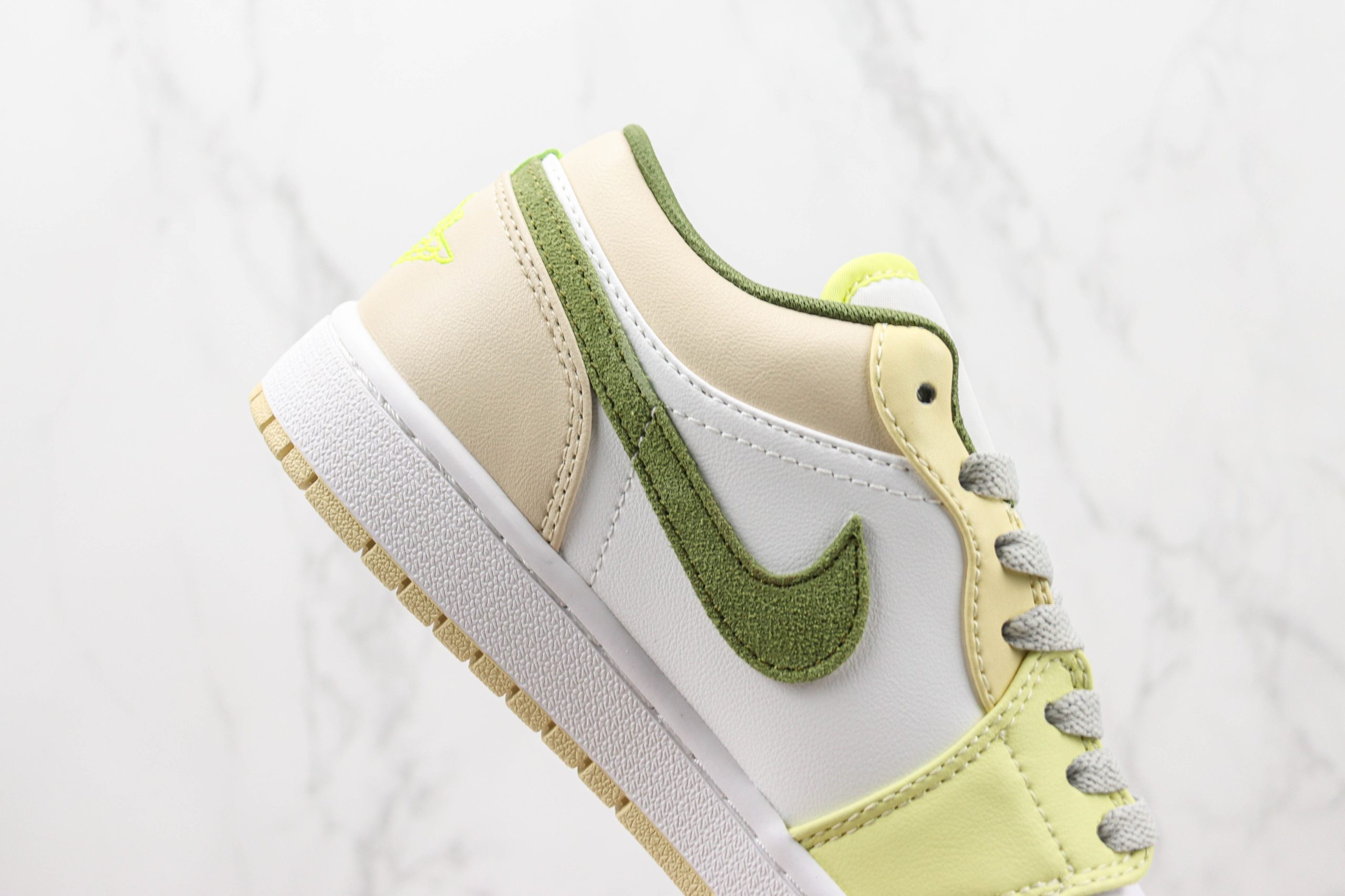 Nike Air Jordan 1 Low Sail White Oil Green 2026 | Drip Kickz Nike Air Jordan 1 Low Sail White Oil Green - Image 5
