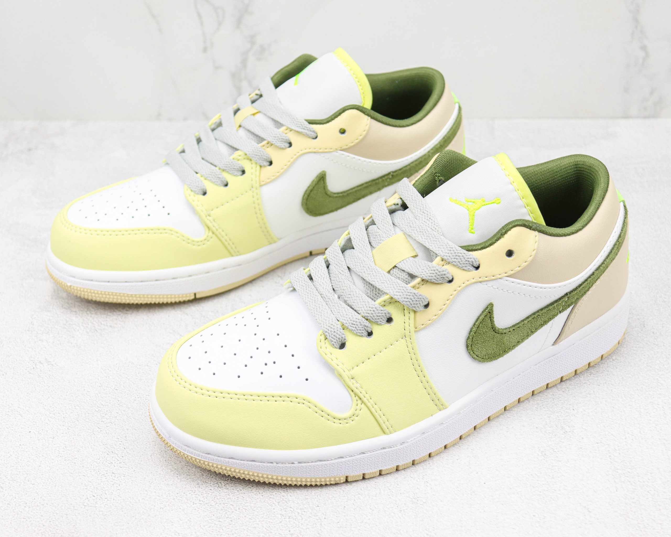Nike Air Jordan 1 Low Sail White Oil Green 2026 | Drip Kickz Nike Air Jordan 1 Low Sail White Oil Green - Image 2