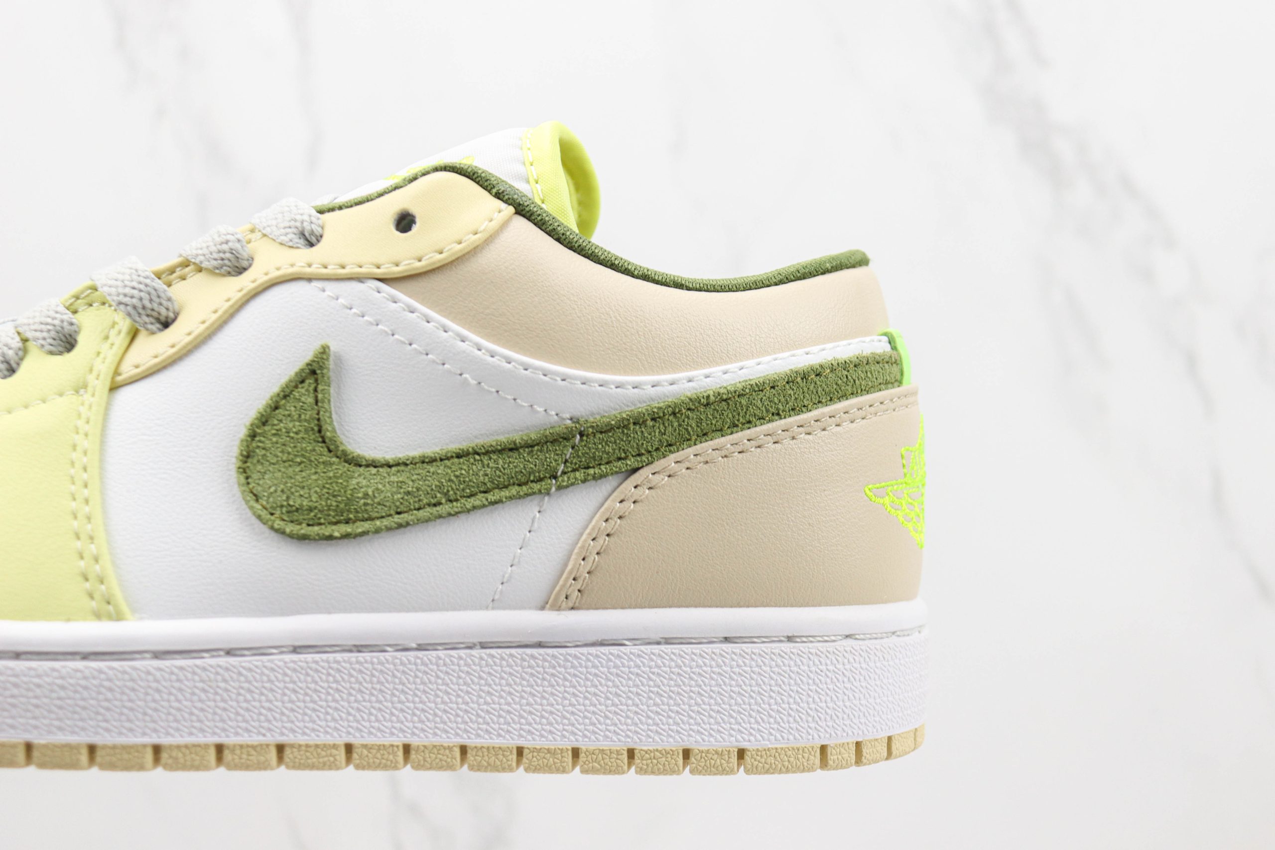 Nike Air Jordan 1 Low Sail White Oil Green 2026 | Drip Kickz Nike Air Jordan 1 Low Sail White Oil Green - Image 4