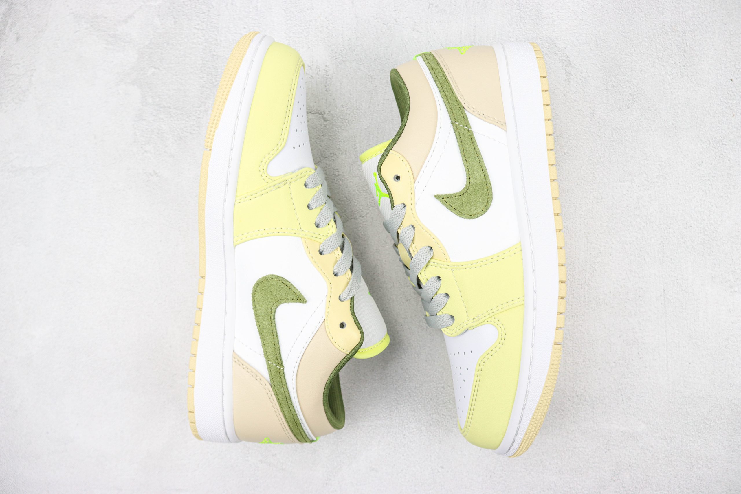 Nike Air Jordan 1 Low Sail White Oil Green 2026 | Drip Kickz Nike Air Jordan 1 Low Sail White Oil Green - Image 3