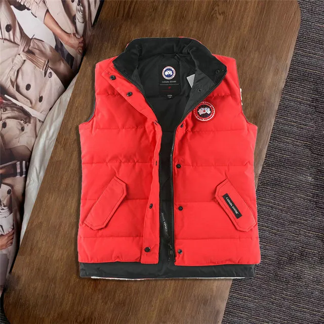 Canada Goose Down Vest Red 2026 | Drip Kickz Canada Goose Down Vest Red front view