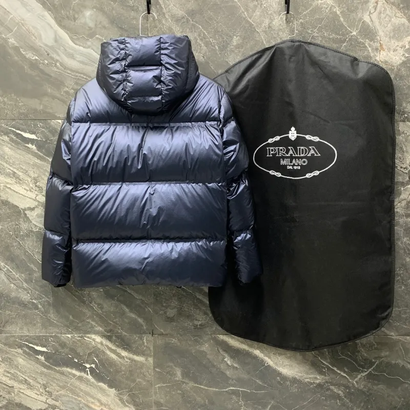 Prada Linea Rossa Puffer Jacket Blue 2026 | Drip Kickz Prada Linea Rossa Puffer Jacket Blue - Image 2