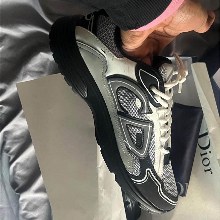 Dior B30 Black and Grey Technical Fabric