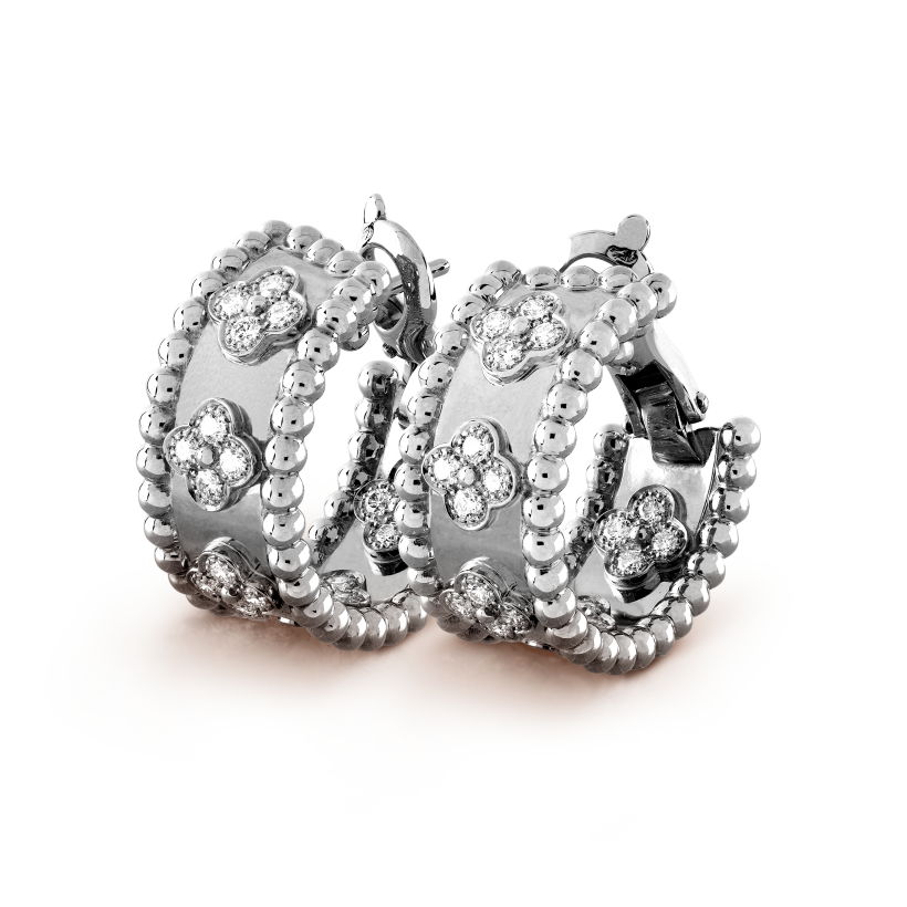 Perlée clovers hoop earrings 2026 | Drip Kickz Perlée clovers hoop earrings