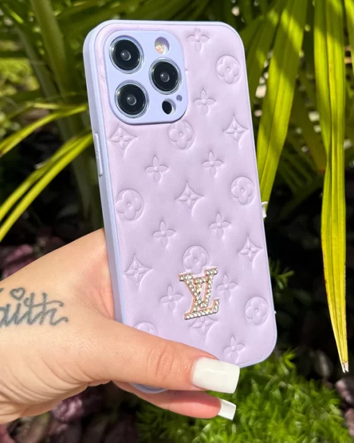 LV Lavender V iPhone Case - Image 2