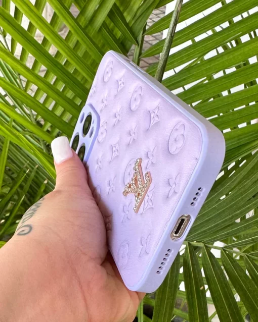 LV Lavender V iPhone Case - Image 3