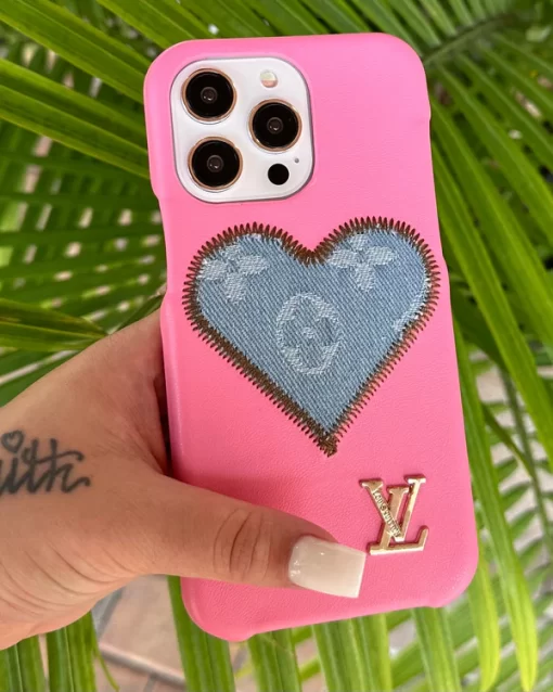 LV LPink V iPhone Case