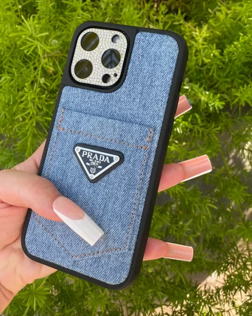 Prada Denim Pocket iPhone Case