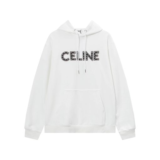 Hoodie White Black - Image 3