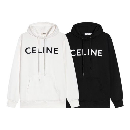 Hoodie White Black