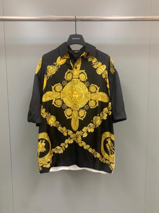 Versace Shirt Black Yellow