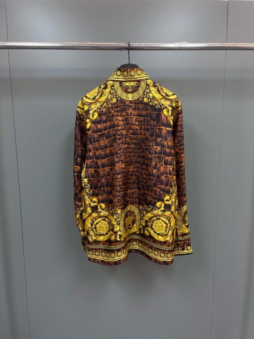 Versace Shirt Brown Yellow - Image 2