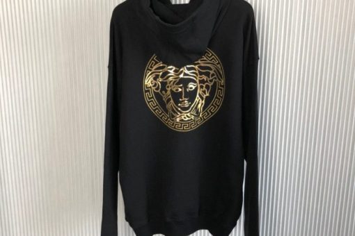 Versace X Fendi Hoodie Black Gold 2025