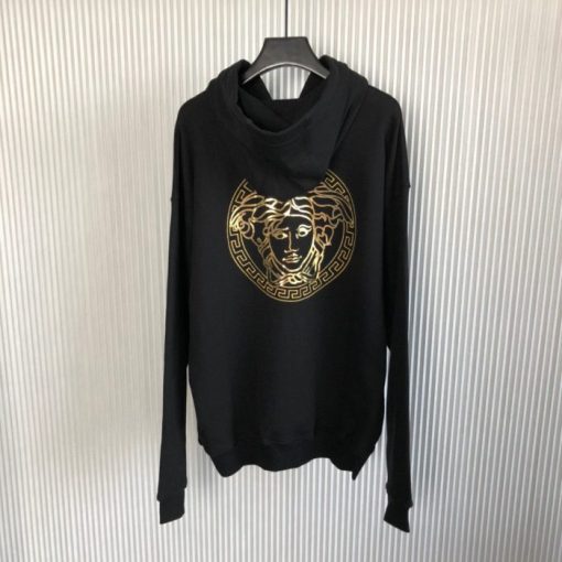 Versace X Fendi Hoodie Black Gold - Image 2