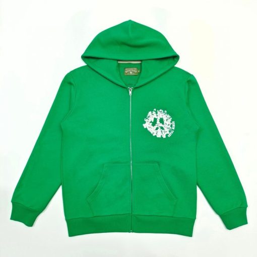 Denim Tears Zip Hoodie Green