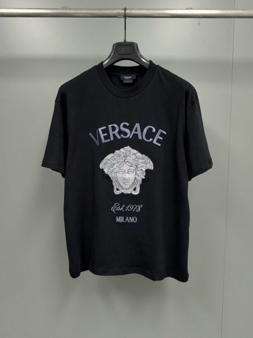 Versace T-Shirt Black White