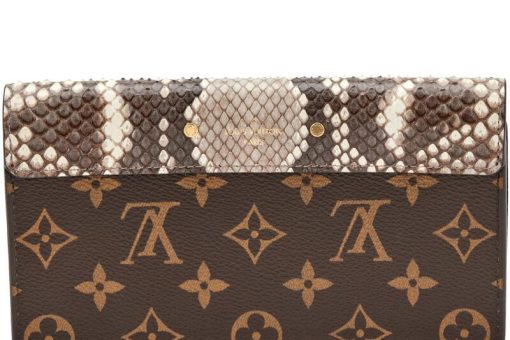 LV Python and Brown Monogram Pallas Bag 2025