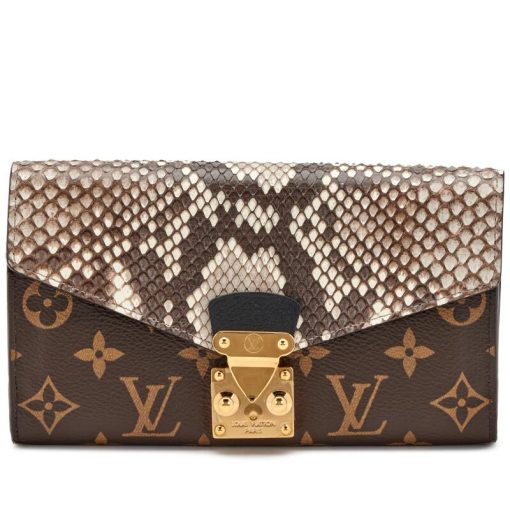 LV Python and Brown Monogram Pallas Bag