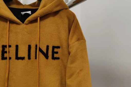 Yellow velvet hoodie 2025