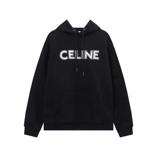 Hoodie White Black - Image 2