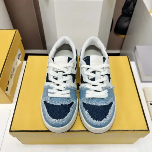 Fendi Match Low Top Sneaker Blue - Image 3