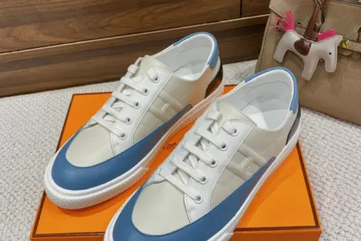 Hermes Deep Sneaker White Blue 2025