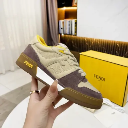 Fendi 2024SS Sneaker Beige Maroon