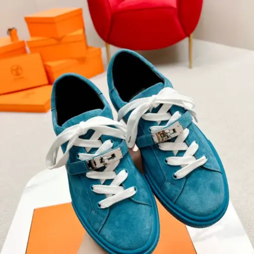 Hermes Day Sneaker Blue - Image 2