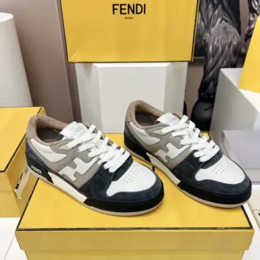 Fendi Match Low Top Sneaker White Black