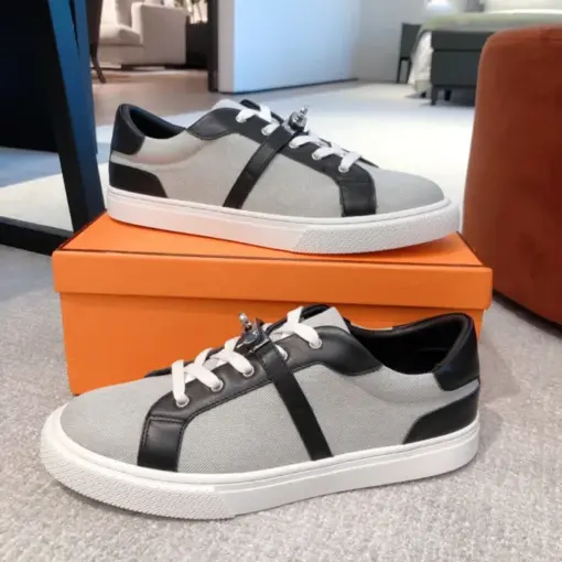 Hermes Day Sneaker Grey Black - Image 2