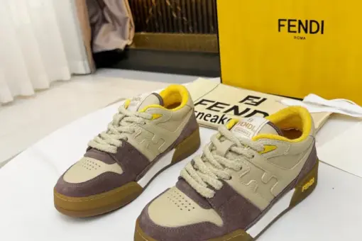 Fendi 2024SS Sneaker Beige Maroon 2025