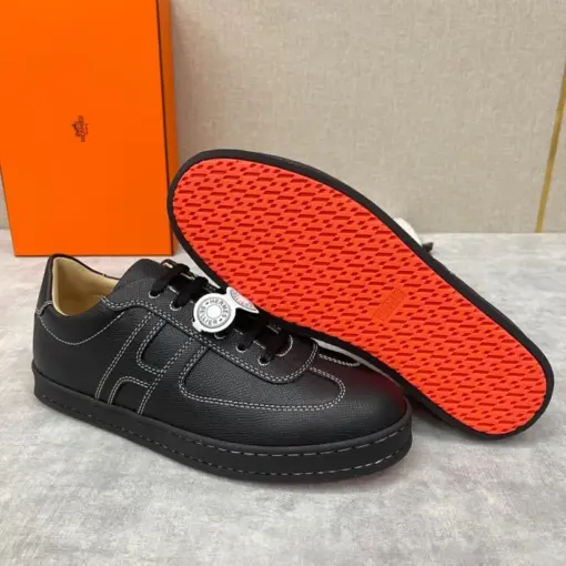 Hermes Boomerang Sneaker Black - Image 2