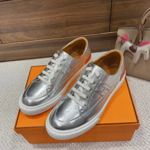 Hermes Deep Sneaker Silver - Image 3