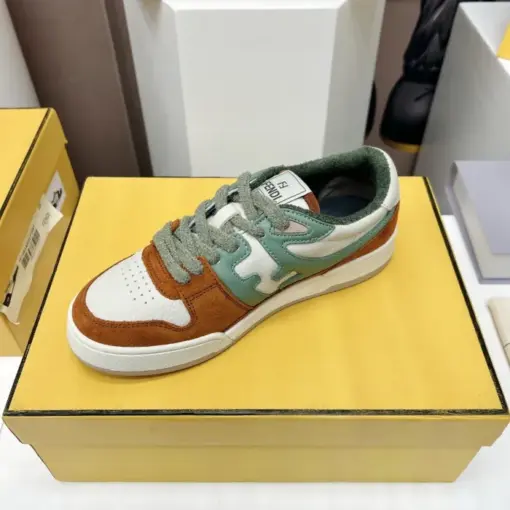 Fendi Match Low Top Sneaker Core Brown - Image 3