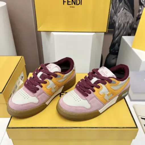 Fendi Match Low Top Sneaker Core Pink - Image 3