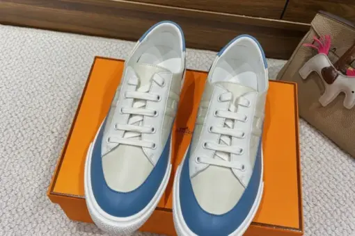 Hermes Deep Sneaker White Blue 2025