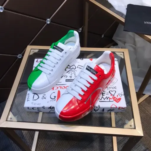 Dolce Gabbana Sneaker White Green Red - Image 3