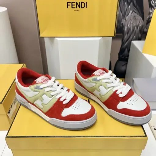 Fendi Match Low Top Sneaker Core Red