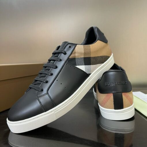 Burberry Vintage Check Patchwork Sneaker Black - Image 2