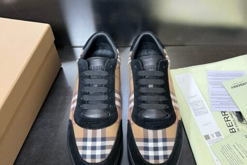 Burberry Vintage Check Patchwork Sneaker Black 2025