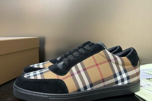 Burberry Vintage Check Patchwork Sneaker Black 2025