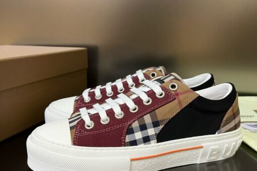 Burberry Vintage Check Patchwork Sneaker Dark Birch Brown 2025