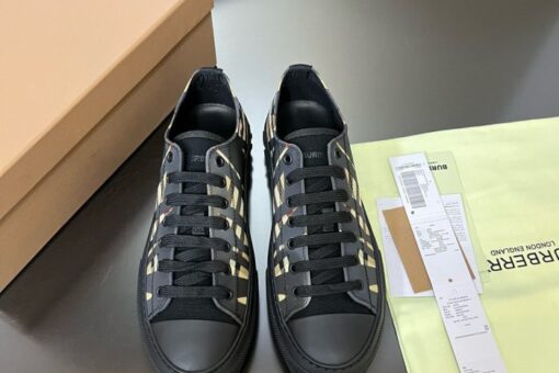 Burberry Cotton Jack Low 19 Sneaker Black Sand 2025